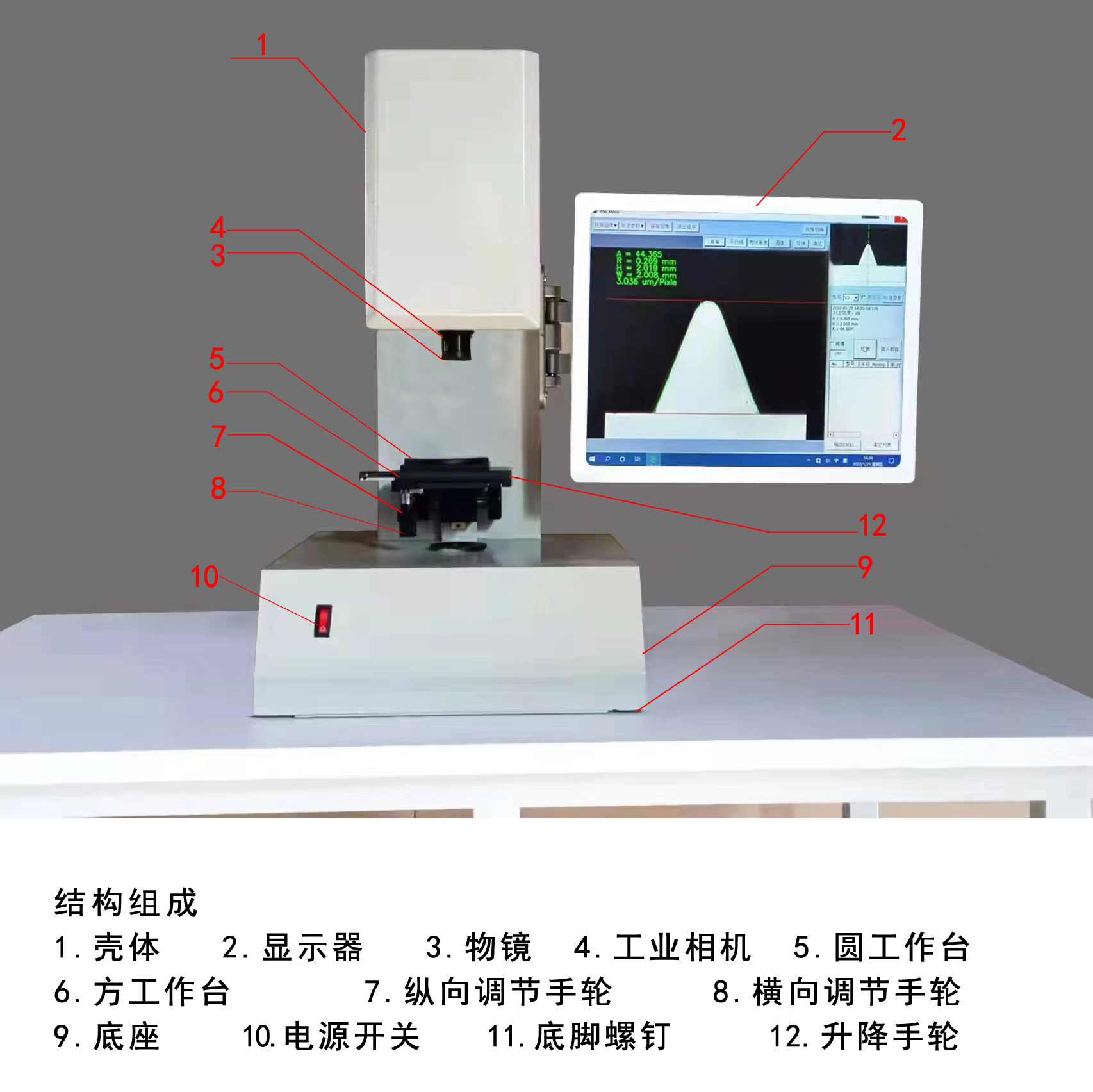 U5各部件标注